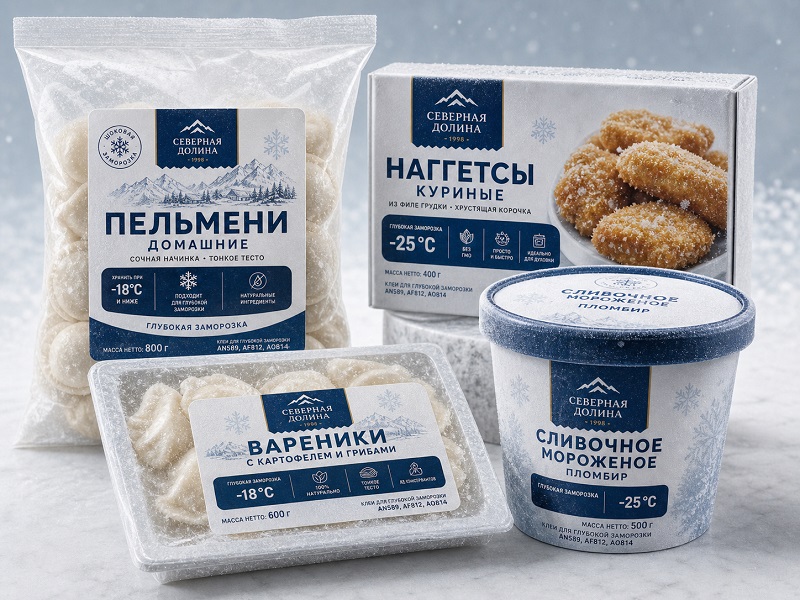 Этикетки для заморозки и HoReCa — клей, работающий при −25 °C